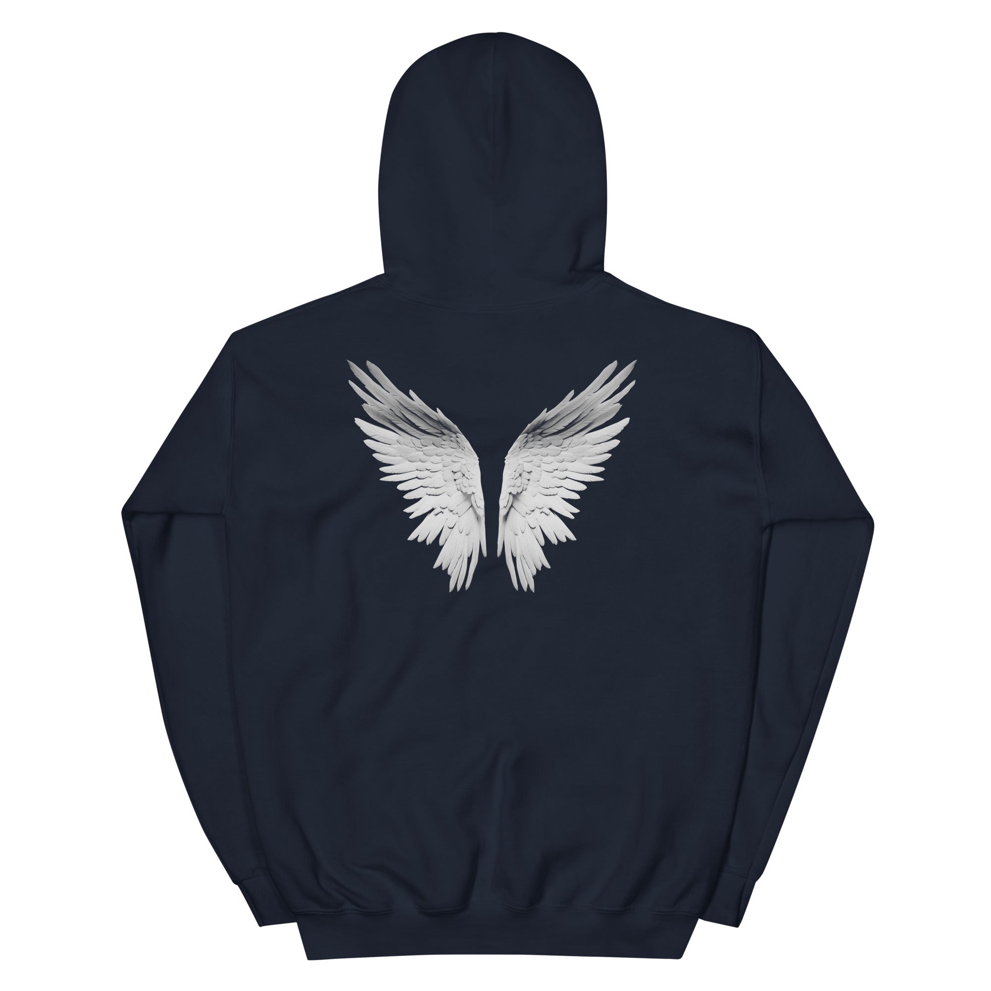 Savior Self Angel Wings Hoodie - Navy Color - https://ascensionemporium.net